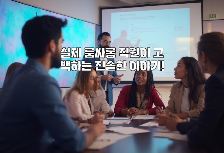 실제 룸싸롱 직원이 고백하는 진솔한 이야기!