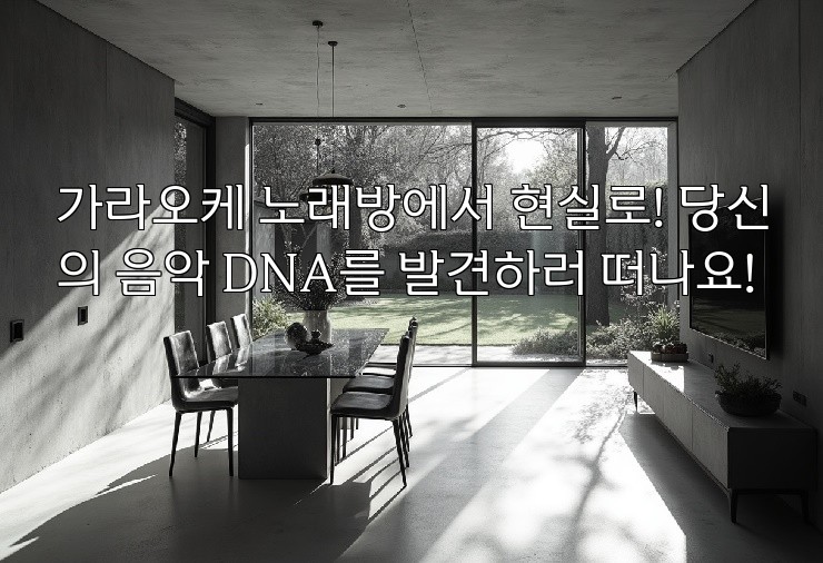 가라오케 노래방에서 현실로! 당신의 음악 DNA를 발견하러 떠나요!