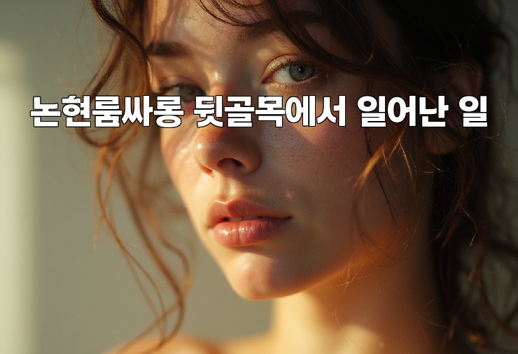 논현룸싸롱 뒷골목에서 일어난 일