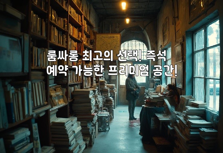 룸싸롱 최고의 선택! 즉석 예약 가능한 프리미엄 공간!